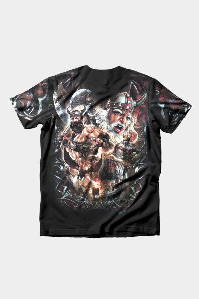 Epic Dragon Warrior Sea Battle T-Shirt