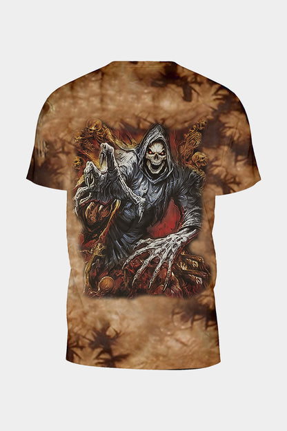 Tie-Dye Brown Death is coming T-Shirt