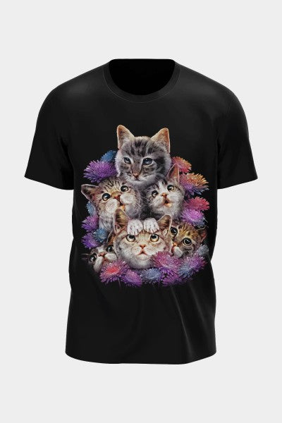Cat family t shirt