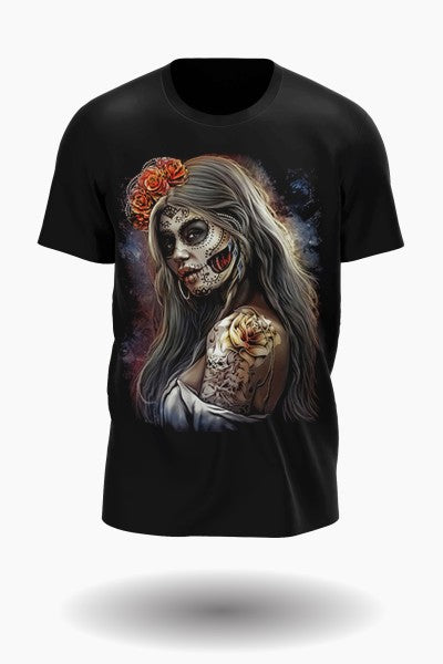 Dark princess with tattoo style t-shirt