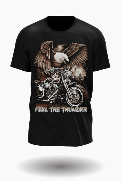Feel the Thunder Biker T-Shirt